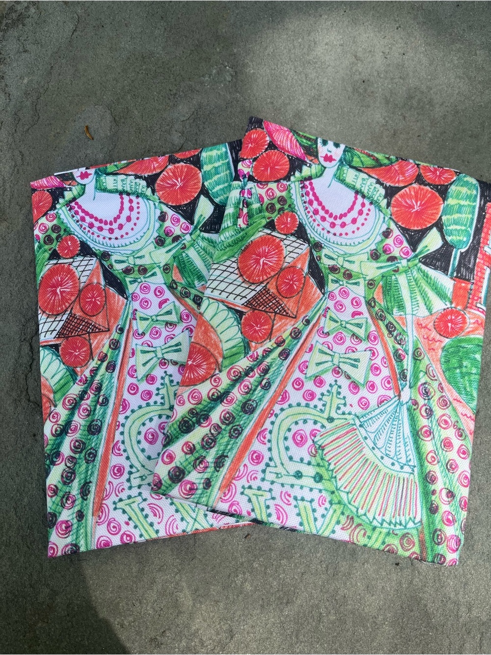 2x Liberty of London | Grayson Perry tea towels NWT - Shirley Smith UK made